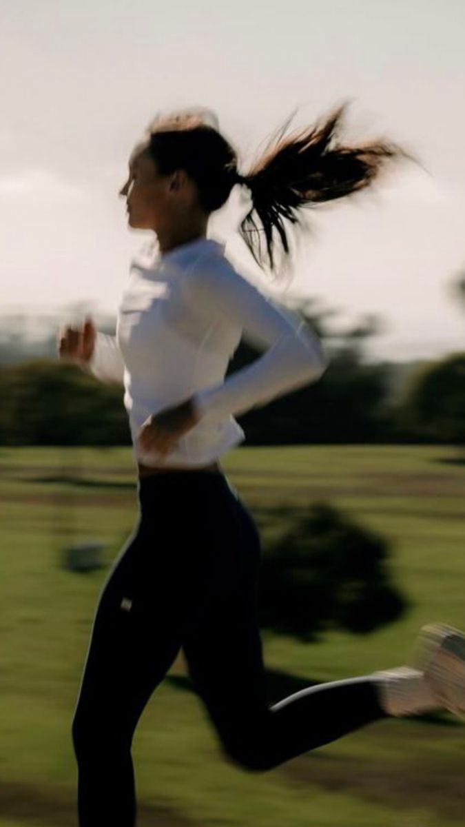Young athlete running